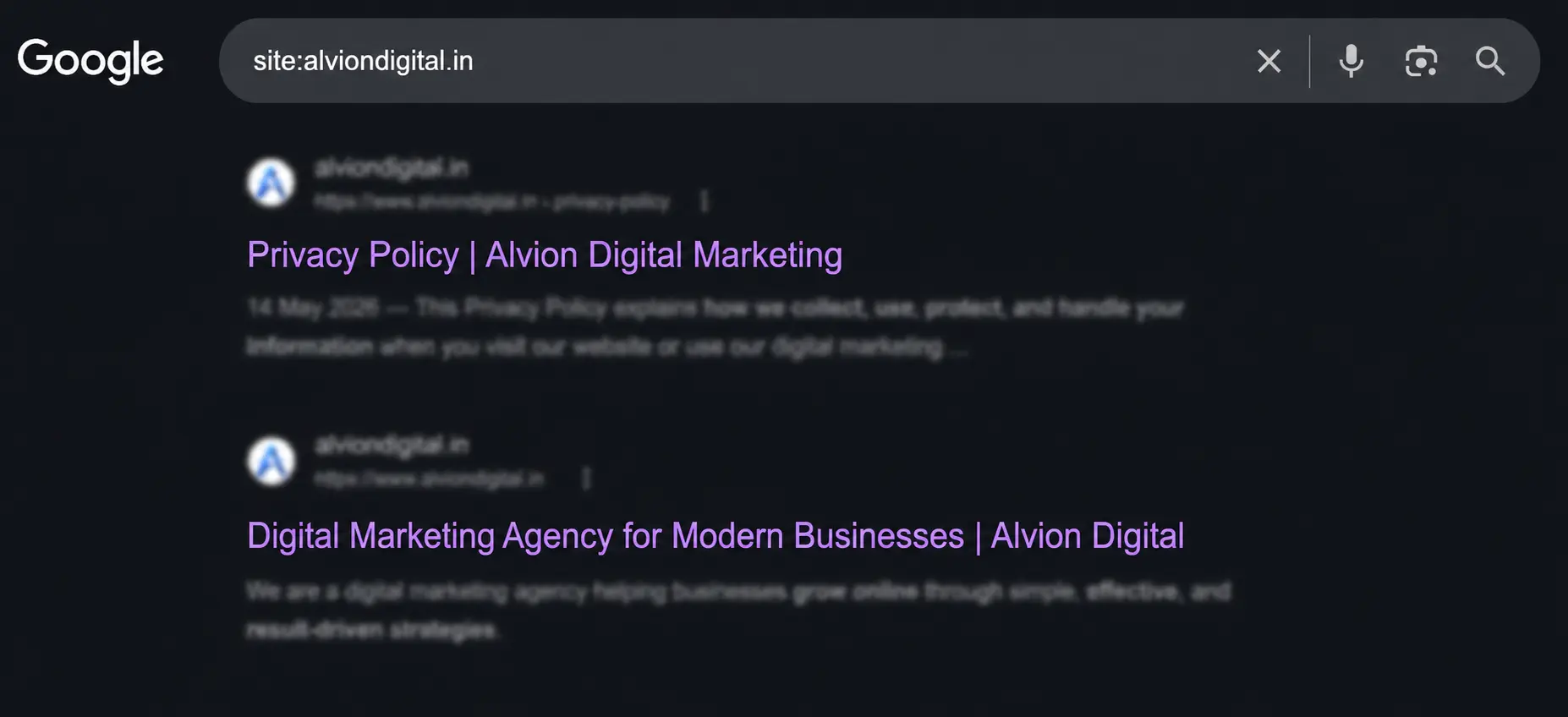 Google search results showing how meta titles appear in the listing